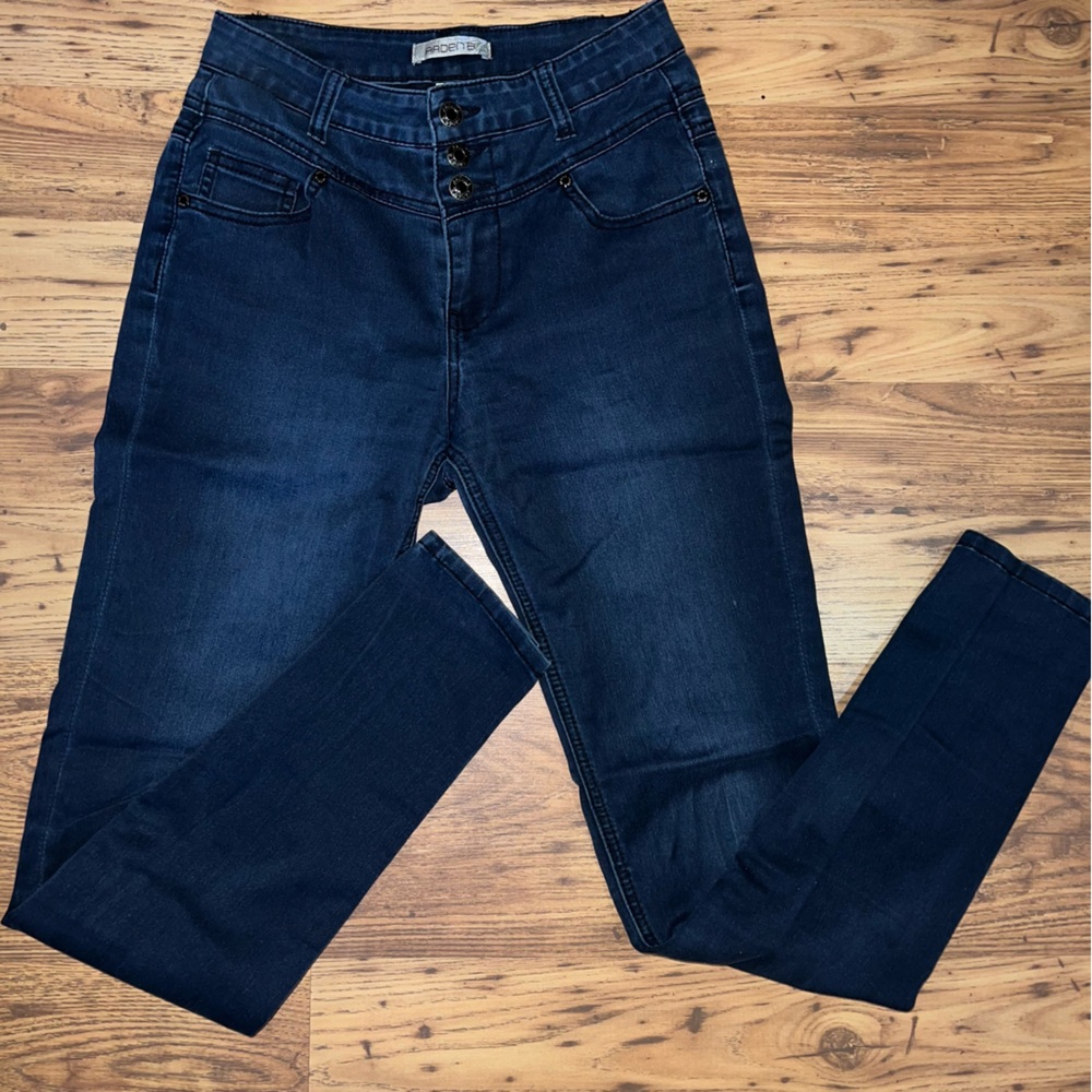 High rise skinny jeans